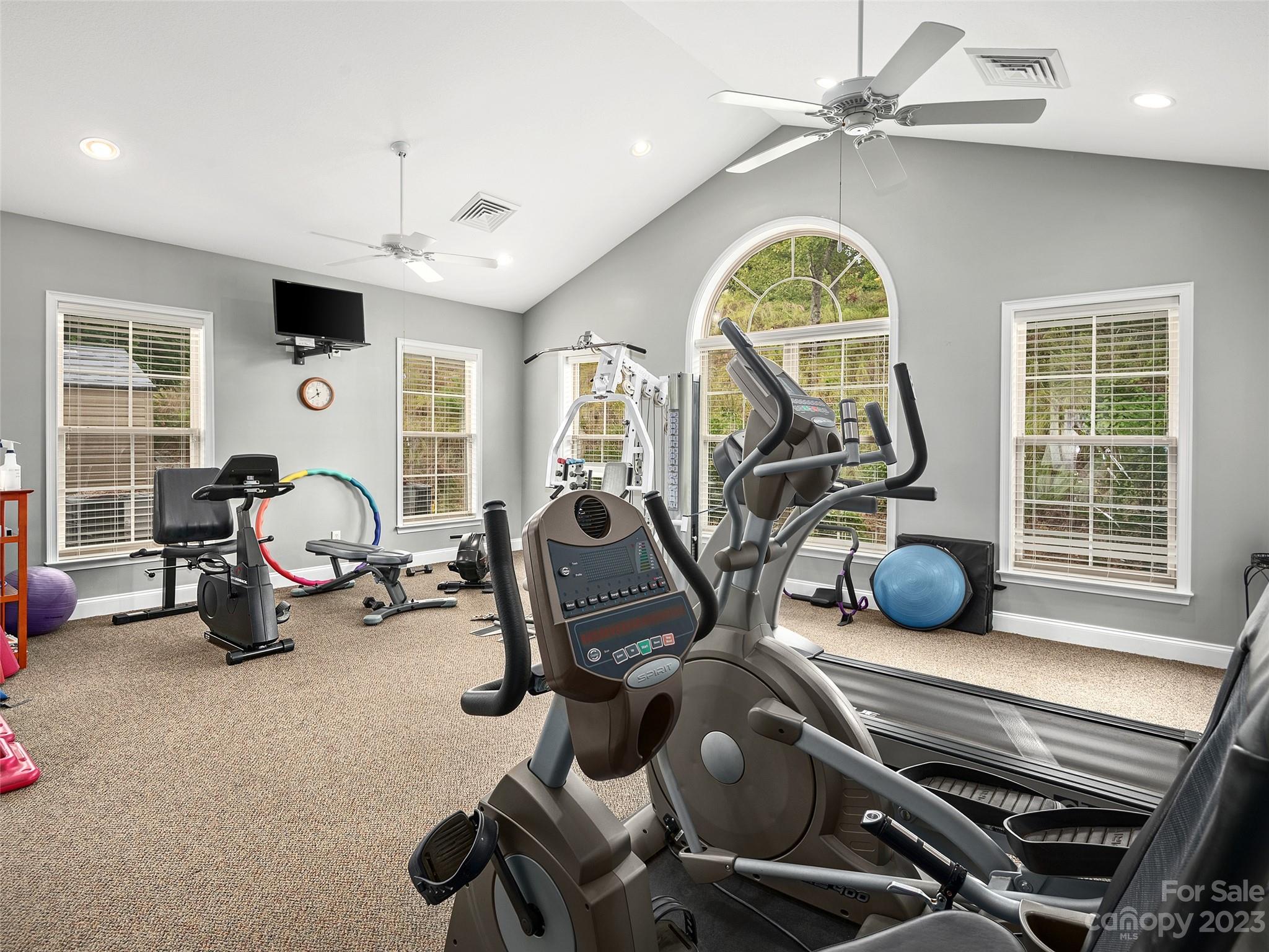 75 Outlook Circle Swannanoa, NC 28778 - Photo 26 of 31 a view of a room with gym equipment