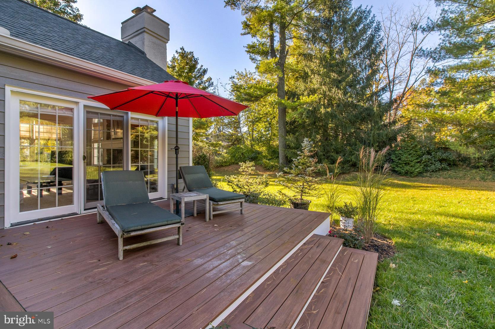 1449 Sugartown Road Berwyn, PA 19312 - Photo 44 of 59 Patio outside of family room; new decking
