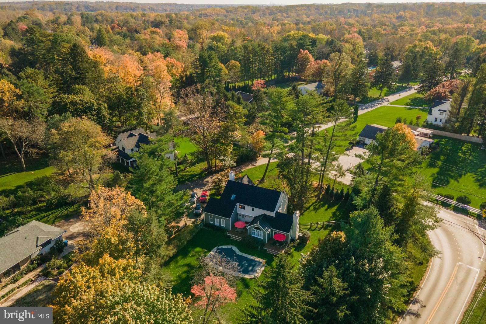 1449 Sugartown Road Berwyn, PA 19312 - Photo 56 of 59 Aerial view of property