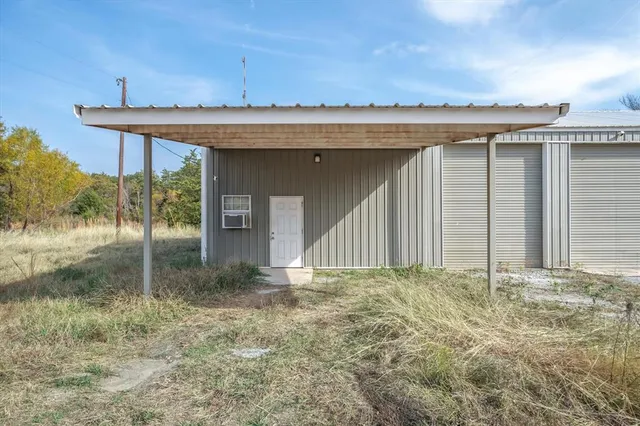 a backyard of a house