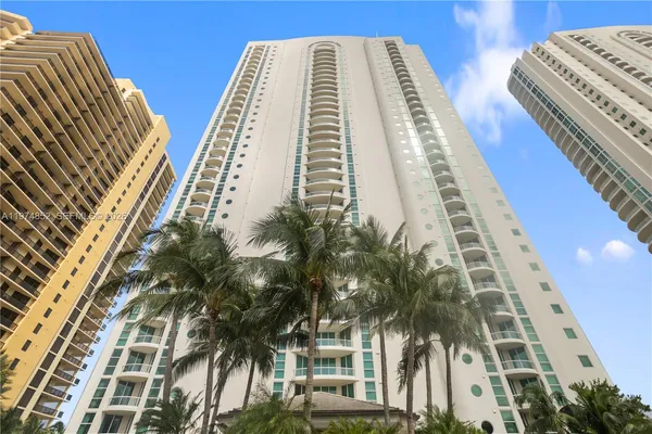 a front view of a multi story building