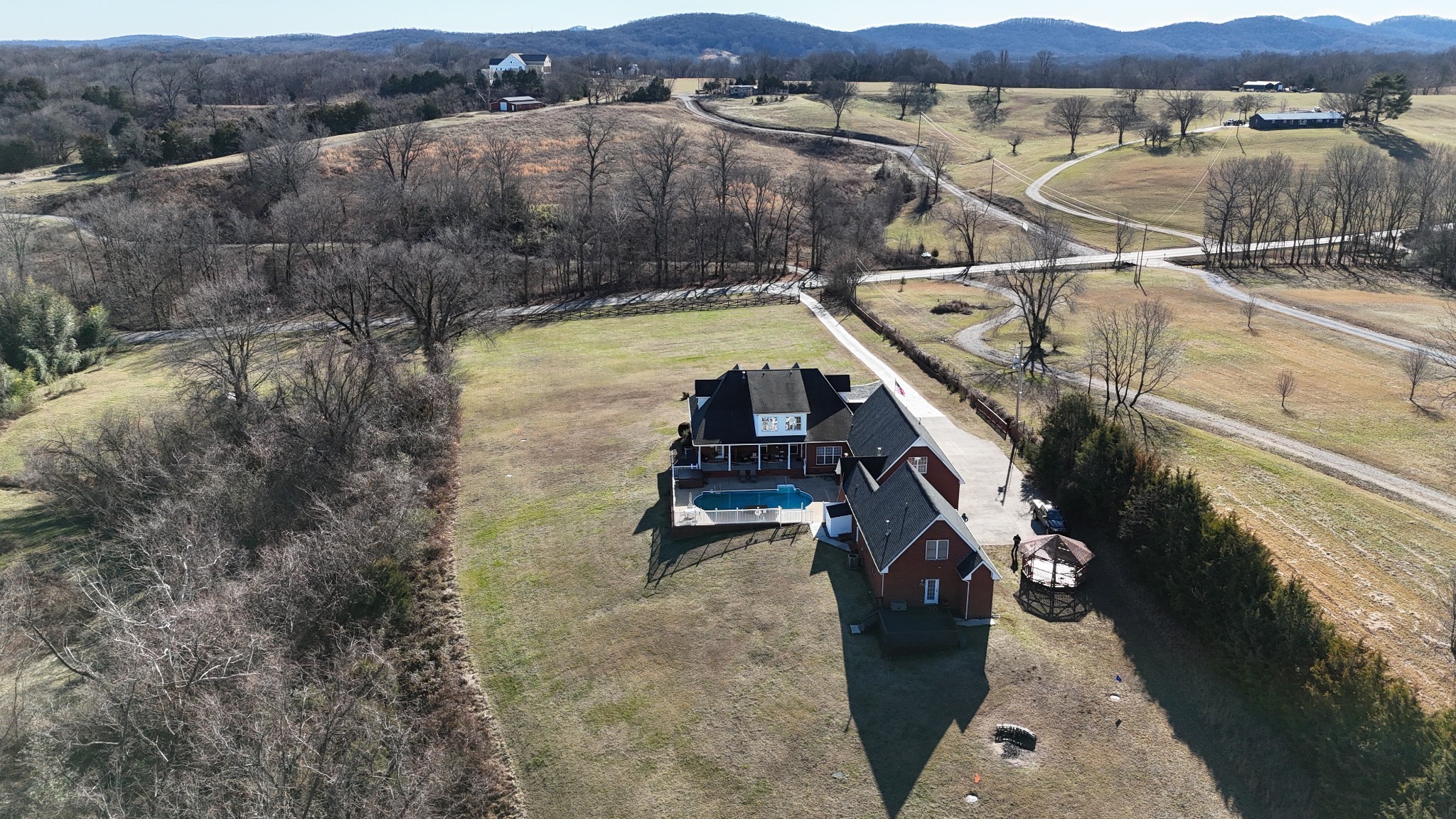 5784 Rock Springs Road Smyrna, TN 37167 - Photo 14 of 74 a view of a lake with a mountain in the background