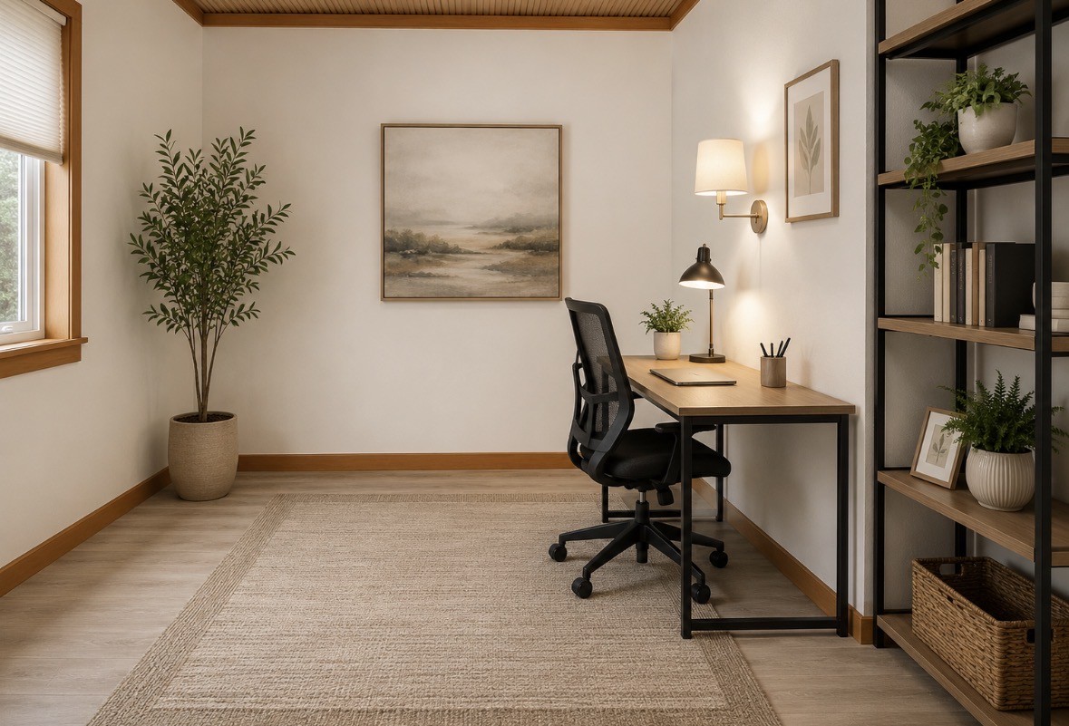 1142 Maxwell Road Belvidere, TN 37306 - Photo 20 of 33 a view of a workspace with furniture and a potted plant