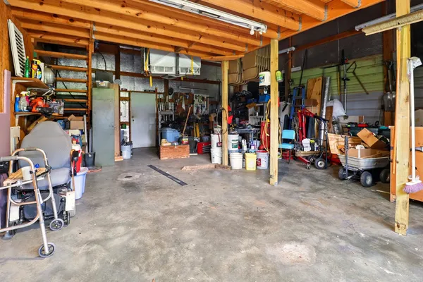 a view of a storage room with a lot of stuff