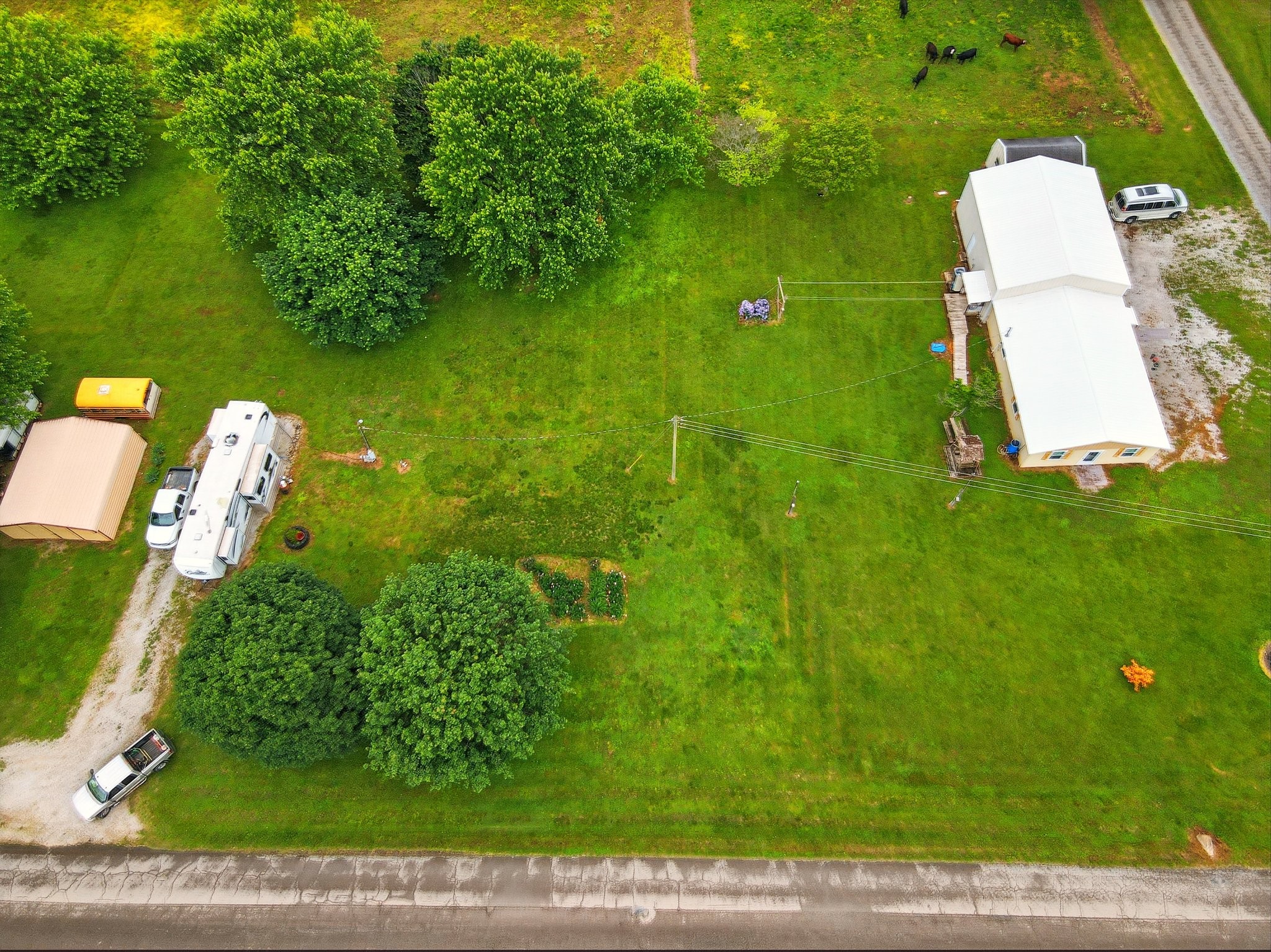 1142 Maxwell Road Belvidere, TN 37306 - Photo 28 of 33 an aerial view of a house with a yard