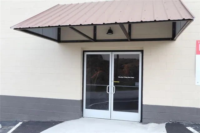 a view of front door