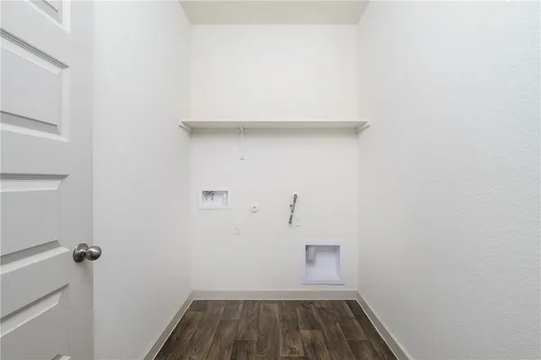 a small space with wooden floor