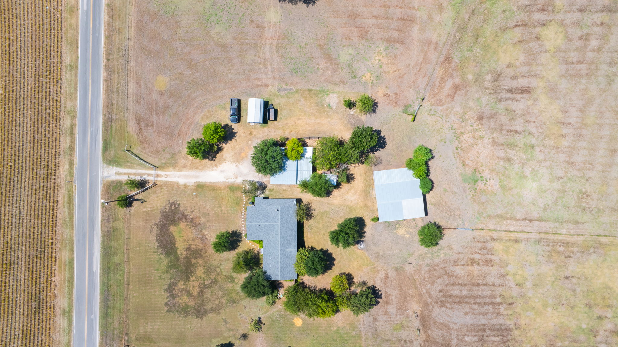 14112 Wells School Road Manor, TX 78653 - Photo 1 of 1 Overhead view. With 5-acres and several structures on the property, there’s no limit to what you can do.
