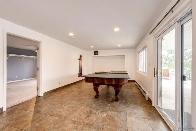 a room with furniture