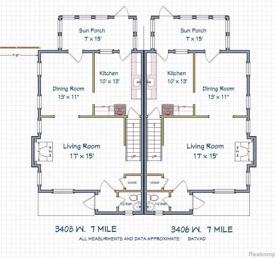 3406 West Seven Mile Road Detroit, MI 48221 - Photo 25 of 27 1ST FLOOR LAYOUT.jpg