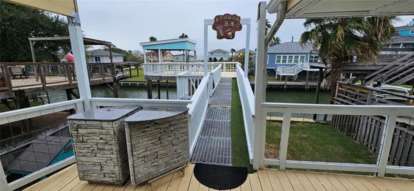 a view of outdoor space and deck