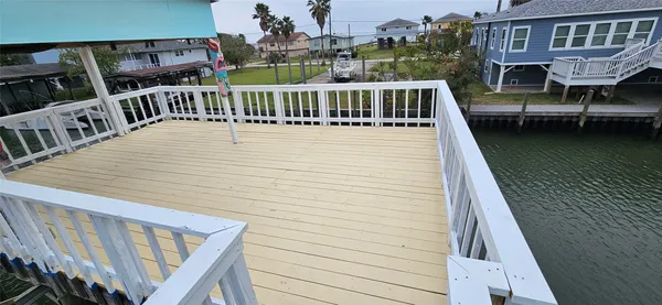 a view of balcony with deck