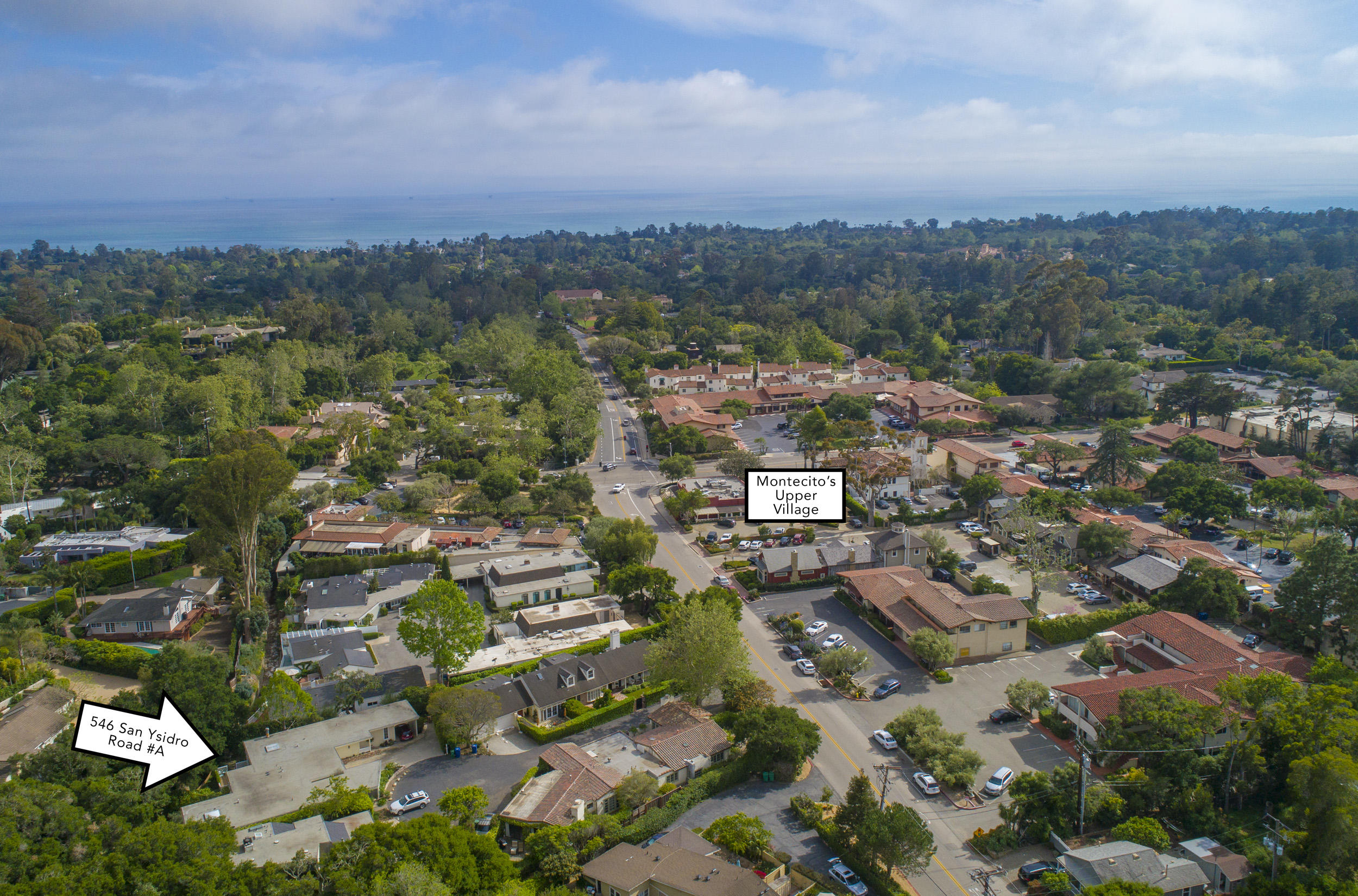 546 San Ysidro Road, Unit A Santa Barbara, CA 93108 - Photo 22 of 23 Aerial
