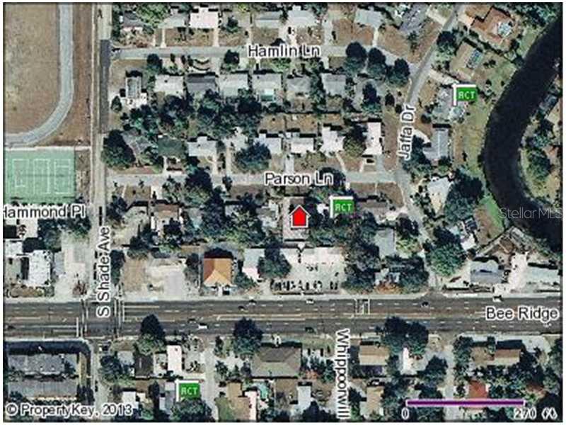 Parson Lane Sarasota, FL 34239 - Photo 1 of 1 Aerial View - Public transportation lines in area.