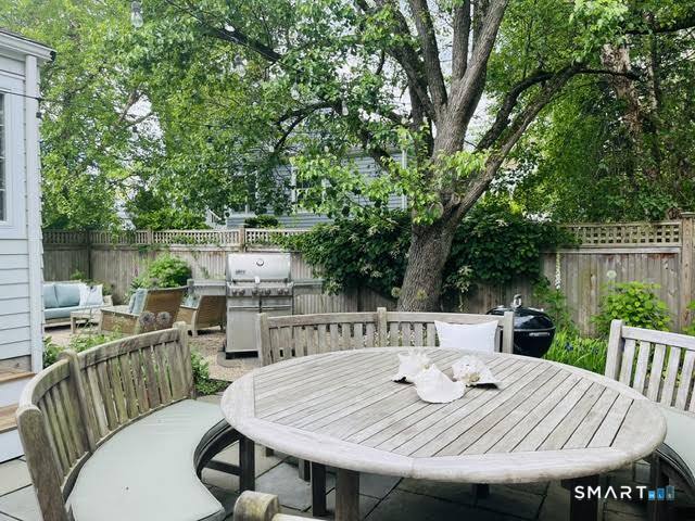 104 Roton Avenue Norwalk, CT 06853 - Photo 37 of 40 a view of a table and chairs in patio
