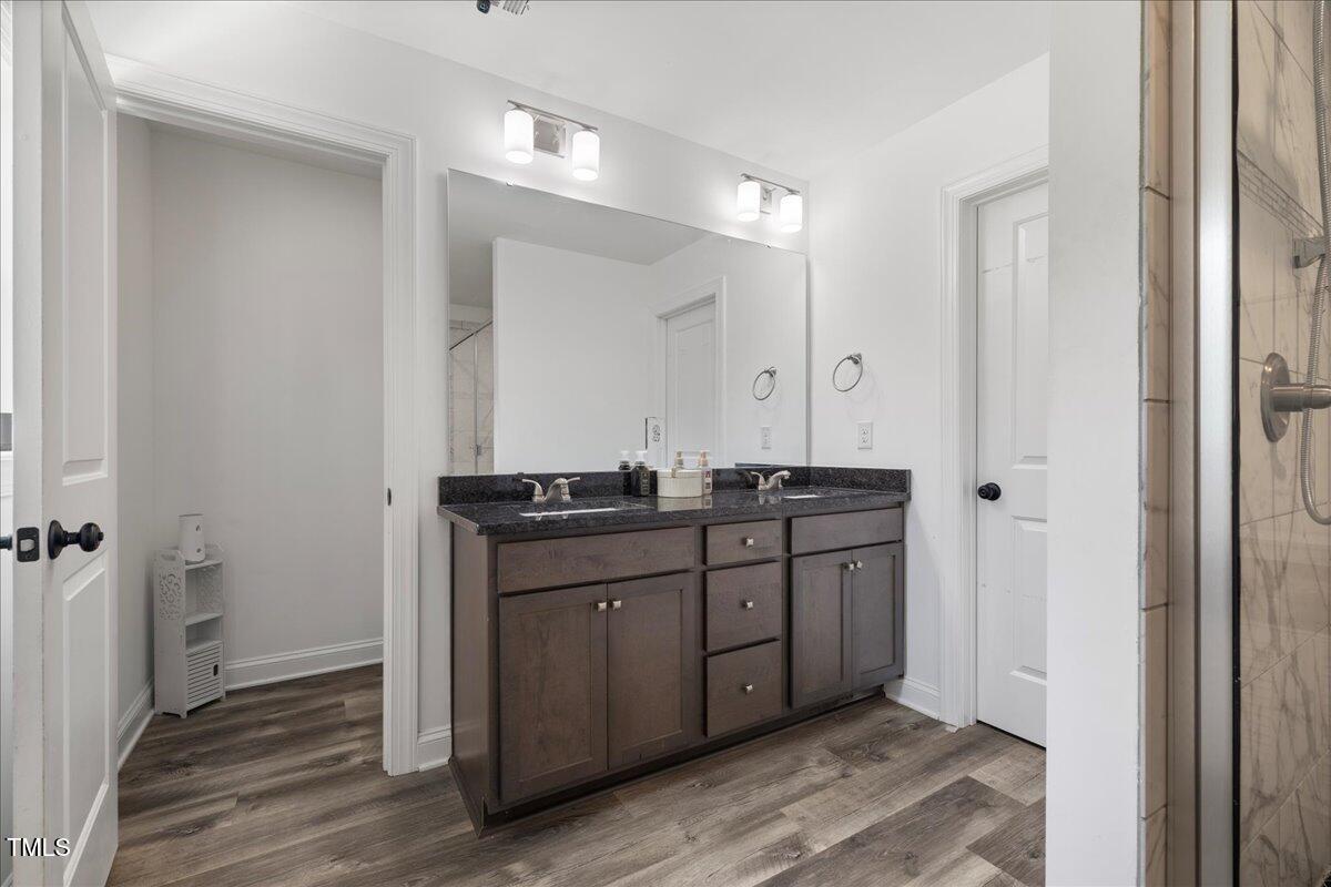 5421 West Old Spring Hope Road Spring Hope, NC 27882 - Photo 19 of 54 a bathroom with a sink and a mirror