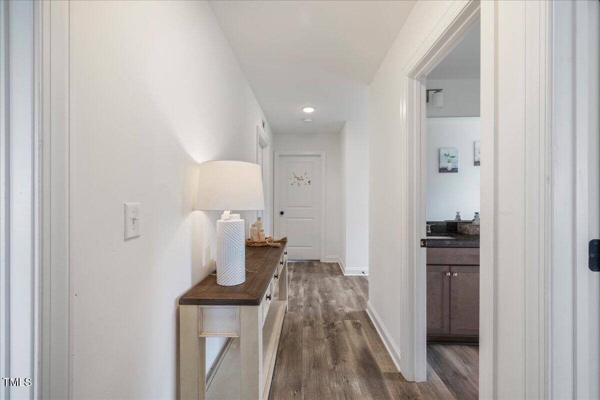 5421 West Old Spring Hope Road Spring Hope, NC 27882 - Photo 30 of 54 a view of a kitchen from the hallway