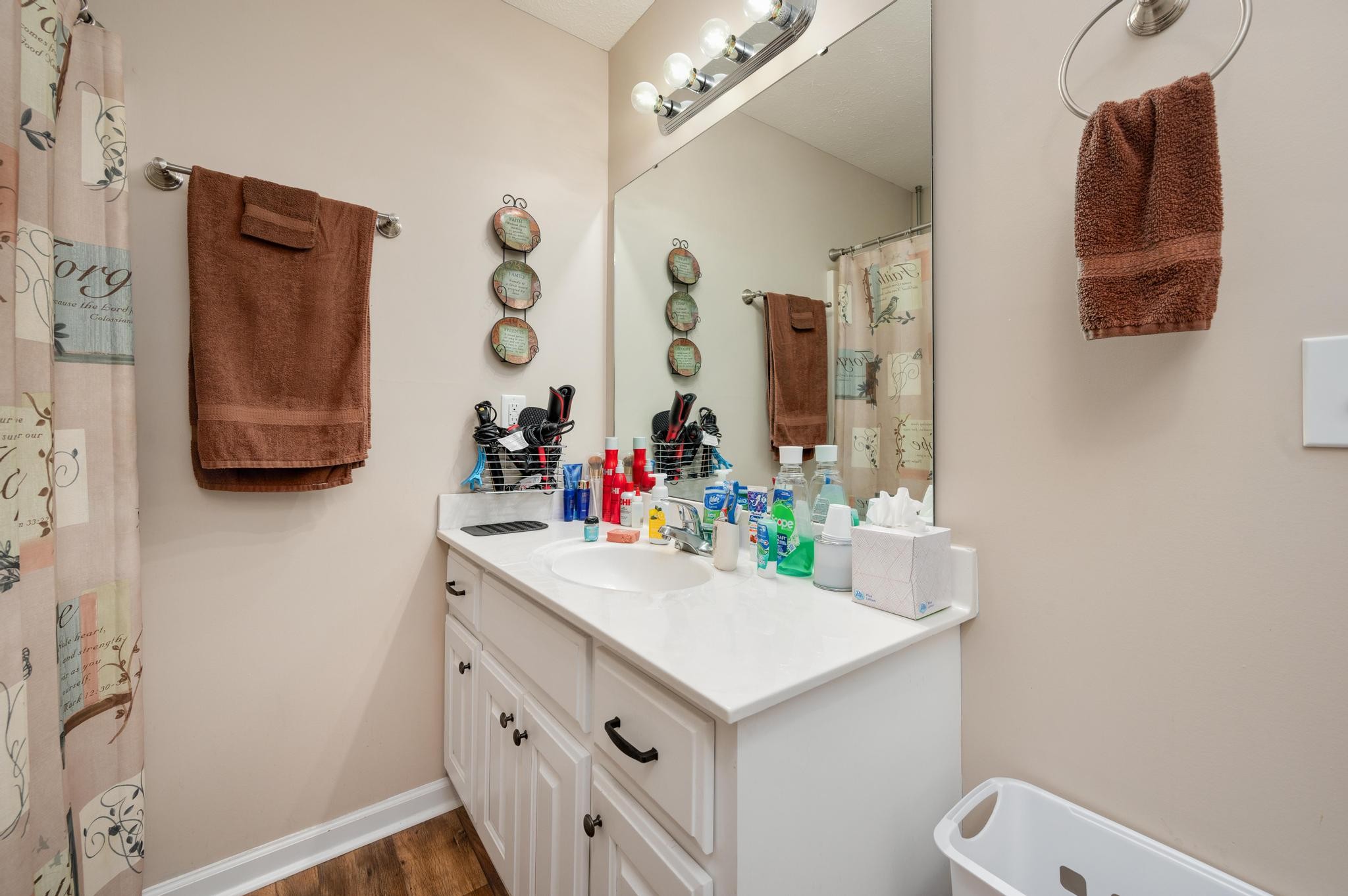 7040 Charity Road Petersburg, TN 37144 - Photo 19 of 36 a bathroom with a sink vanity and a mirror