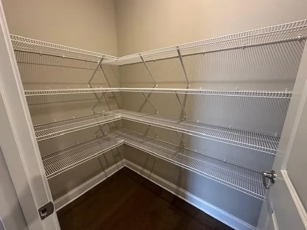 a refrigerator in a kitchen