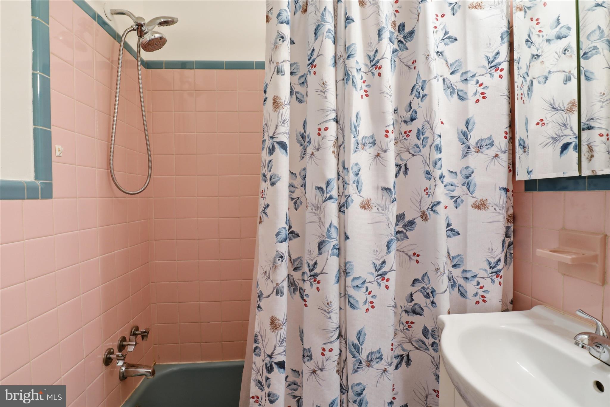5811 Kirby Road Clinton, MD 20735 - Photo 23 of 43 a bathroom with a shower curtain and a sink
