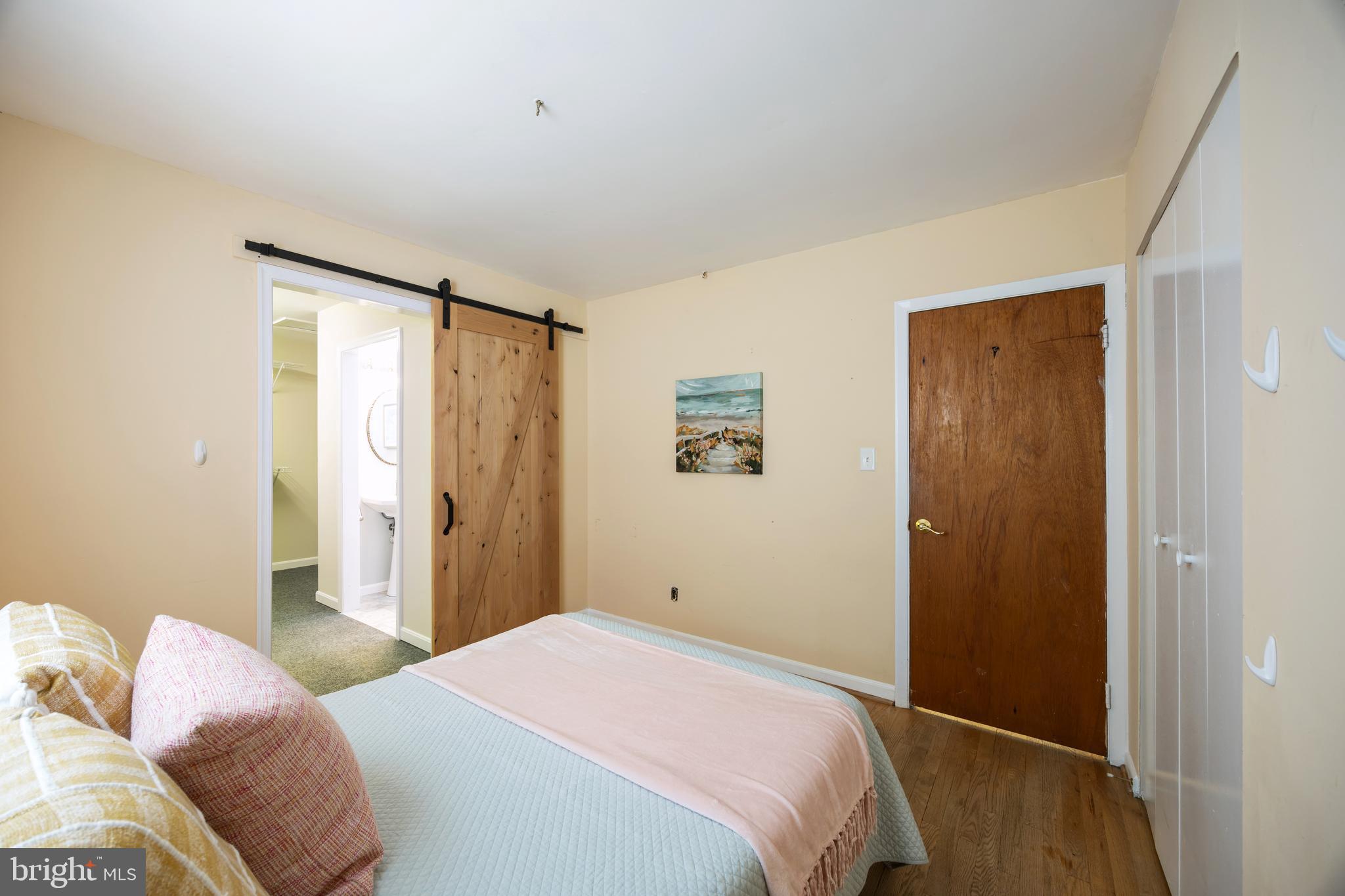 3816 Bayville Road Baltimore, MD 21220 - Photo 19 of 53 featuring a stunning barn-style sliding door...