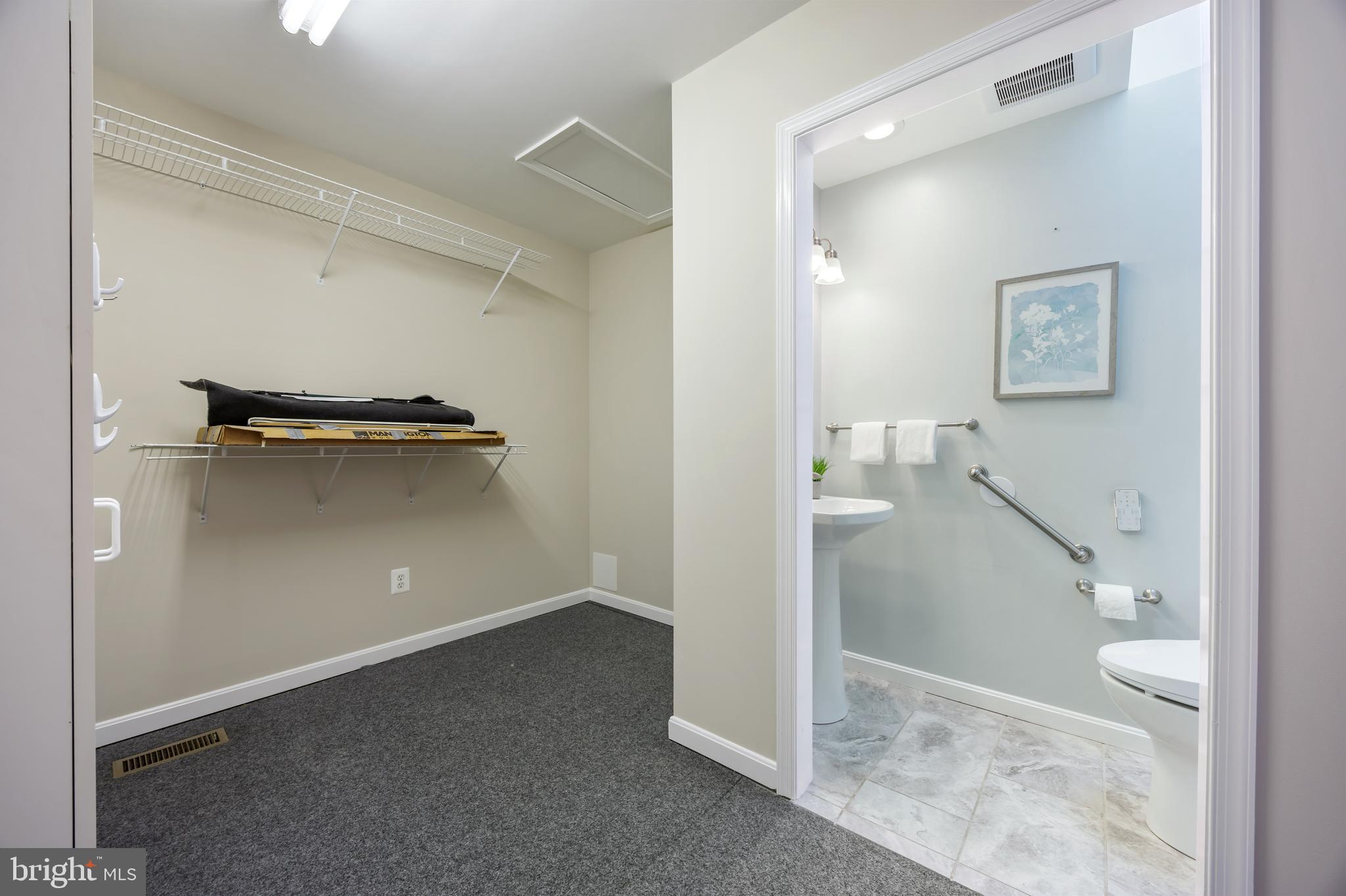 3816 Bayville Road Baltimore, MD 21220 - Photo 22 of 53 closet and bathroom in one seamless layout