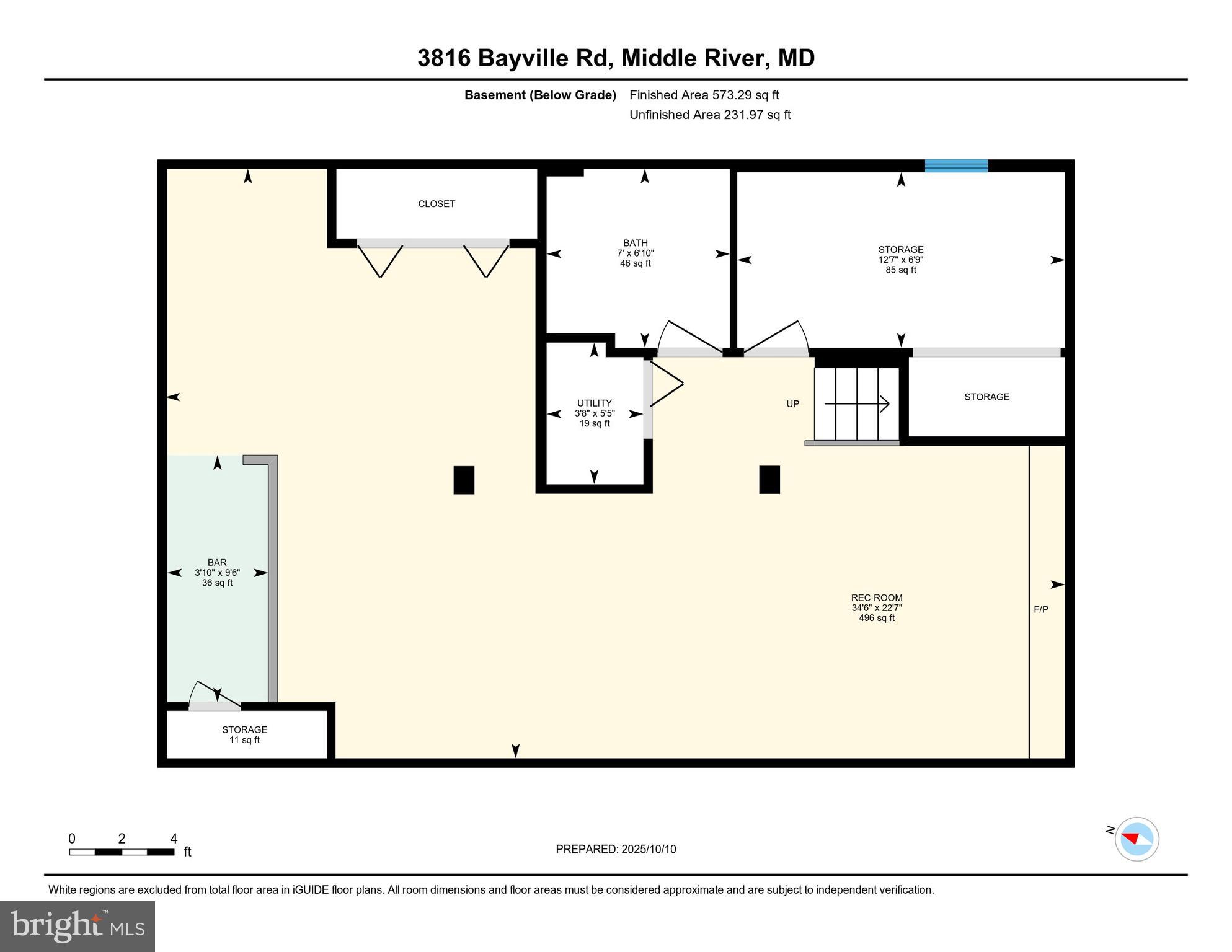 3816 Bayville Road Baltimore, MD 21220 - Photo 53 of 53 Floor Plan - Basement