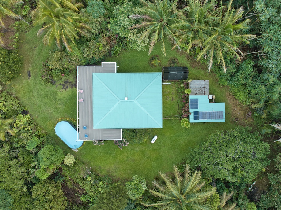 14-3674 Government Beach Road Pahoa, HI 96778 - Photo 26 of 29 an aerial view of a house with a garden