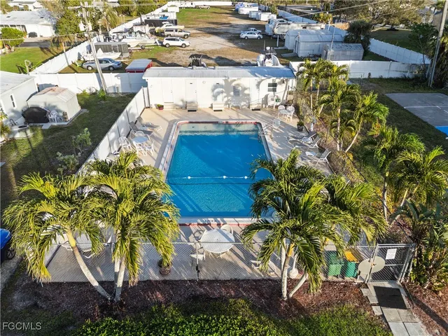 a backyard of a house