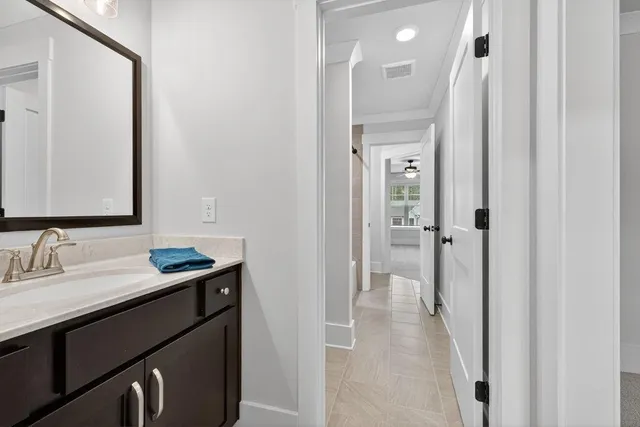 a view of an empty room