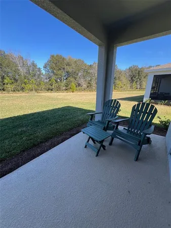 a view of an ocean from a yard