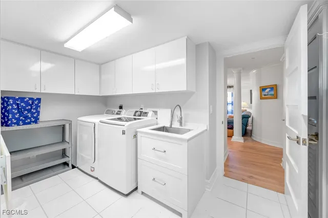 a view of utility room and closet