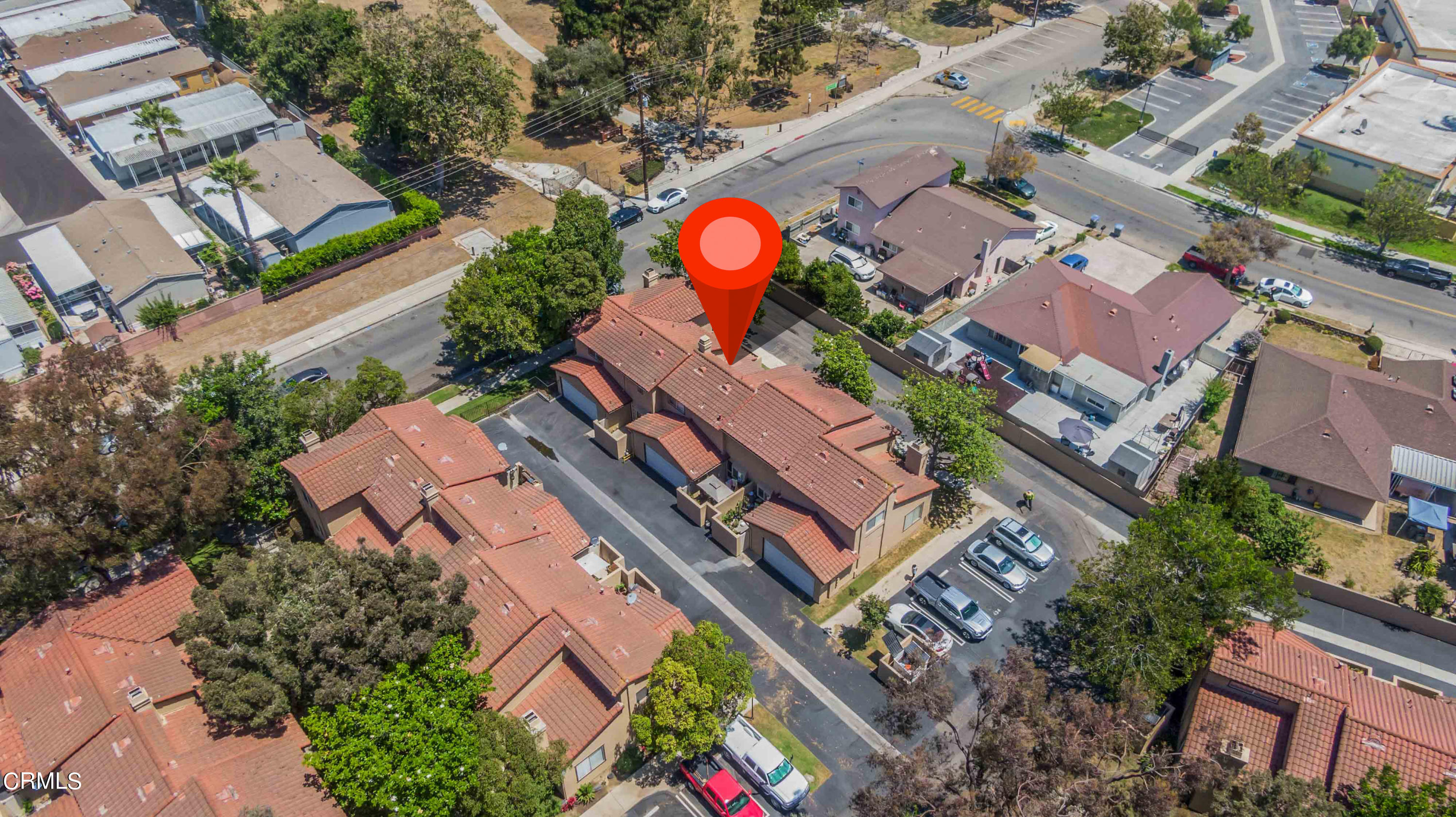 432 Johnson Road Oxnard, CA 93033 - Photo 13 of 40 an aerial view of a house with a yard and outdoor seating
