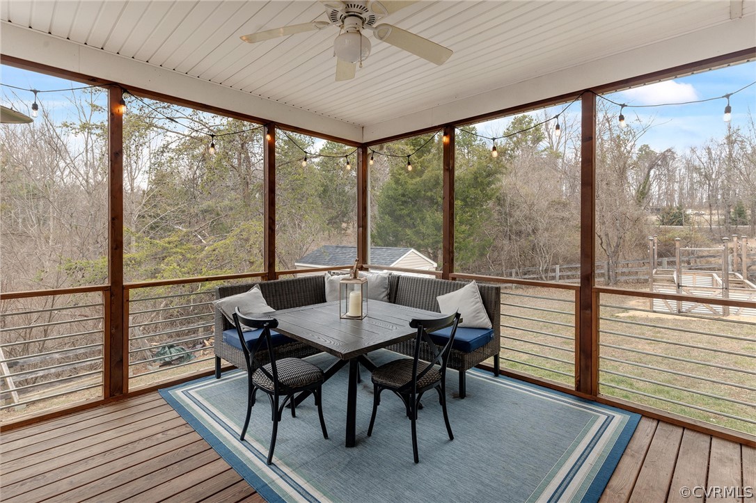 6150 Advance Mills Road Ruckersville, VA 22968 - Photo 13 of 50 a view of a dining room with furniture window and wooden floor