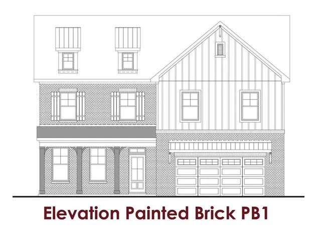 a black and white photo of a black white house