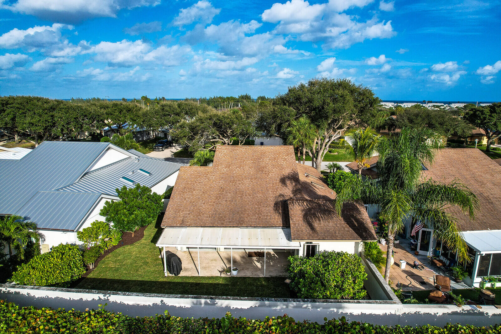246 Ridge Road Jupiter, FL 33477 - Photo 30 of 39 an aerial view of a house with a garden