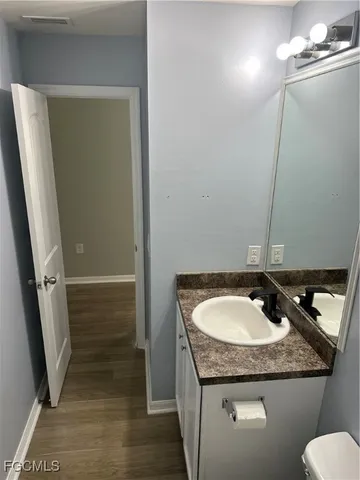 a view of an empty room