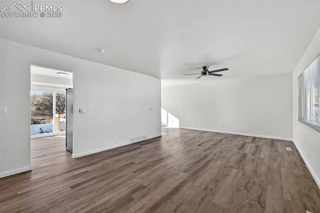 wooden floor in an empty room