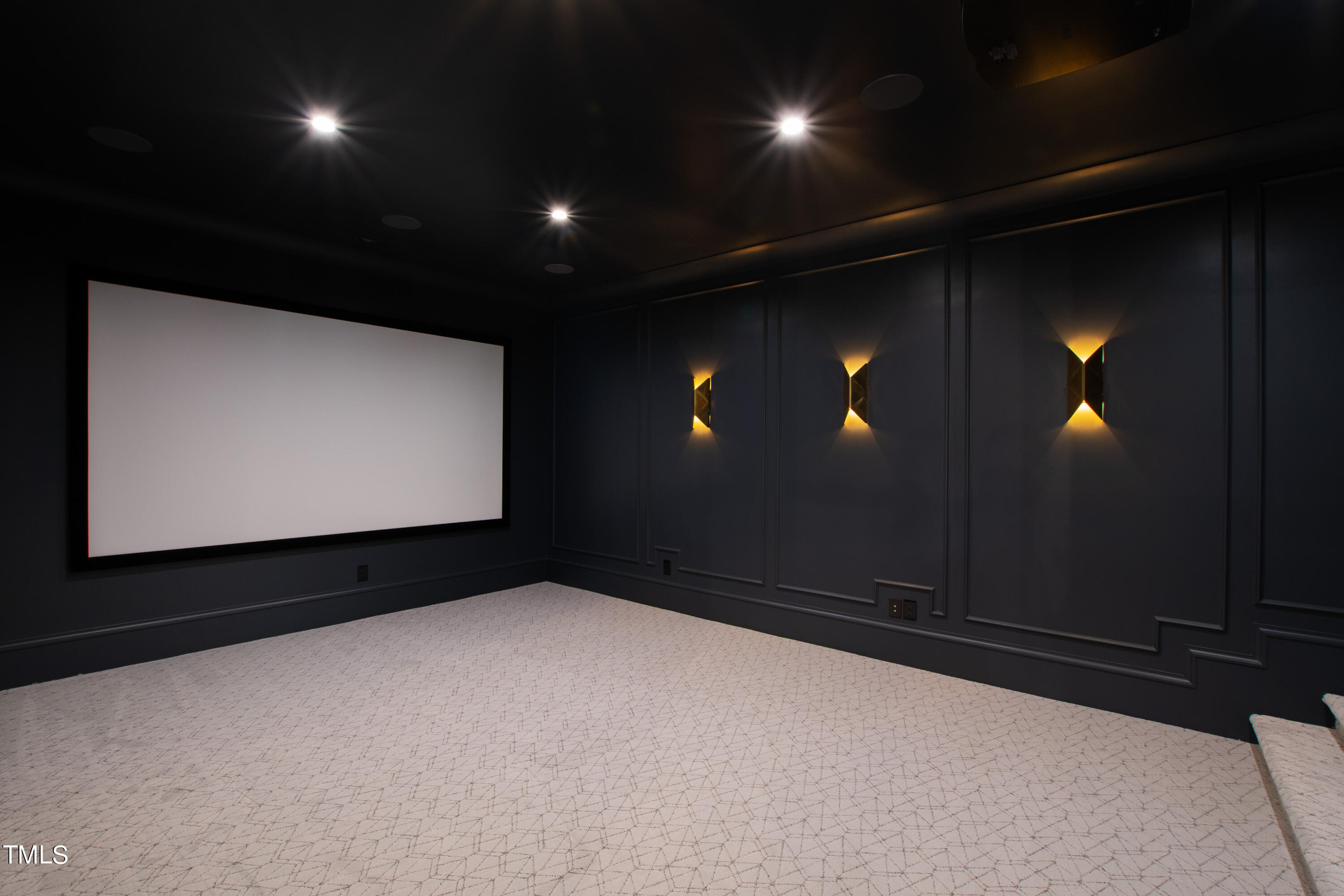 1104 Manchester Drive Raleigh, NC 27609 - Photo 49 of 52 a view of game room with projector