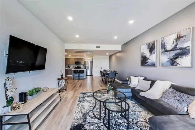a kitchen with a table and chairs in it