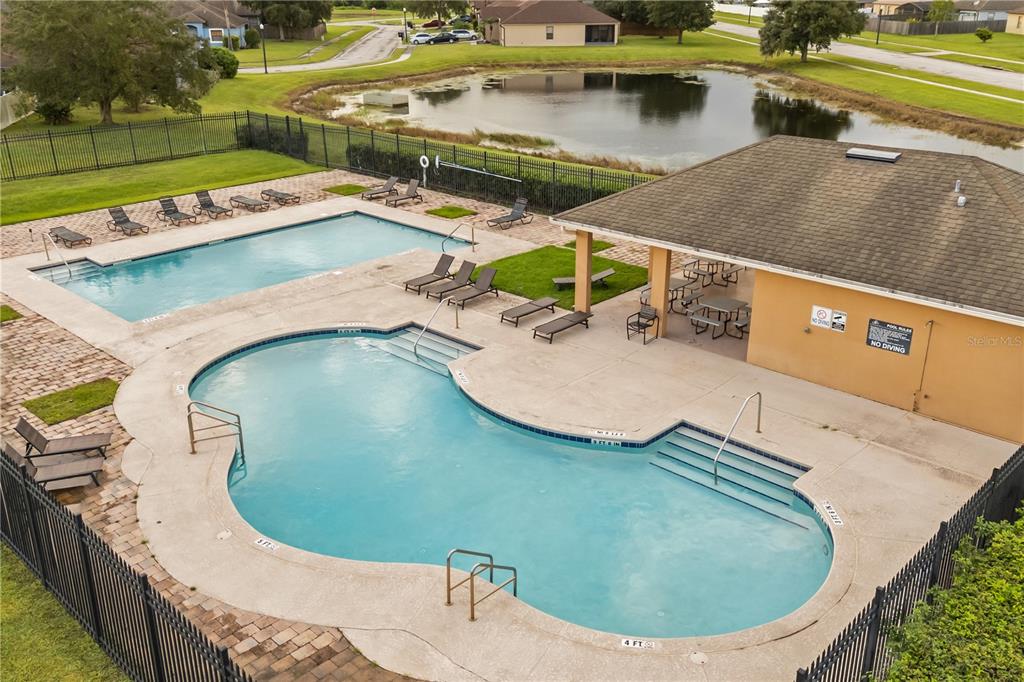 19214 Briercrest Trail Orlando, FL 32833 - Photo 37 of 47 an aerial view of a house with outdoor space swimming pool and outdoor seating