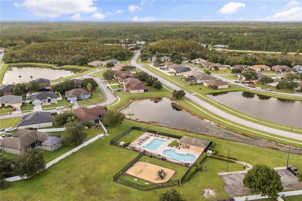 19214 Briercrest Trail Orlando, FL 32833 - Photo 43 of 47 an aerial view of residential houses with outdoor space