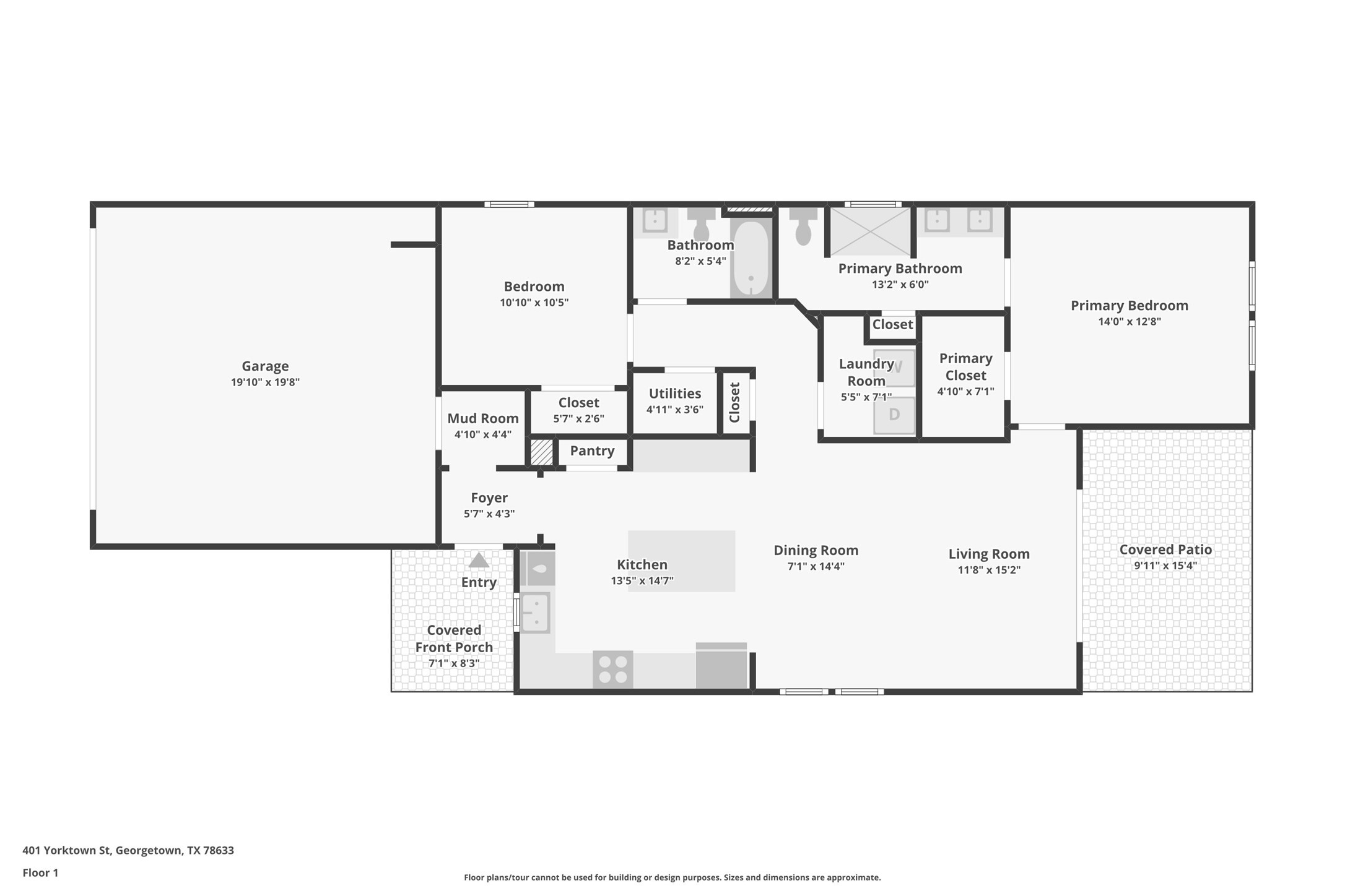 401 Yorktown Street Georgetown, TX 78633 - Photo 38 of 38 Floor plan