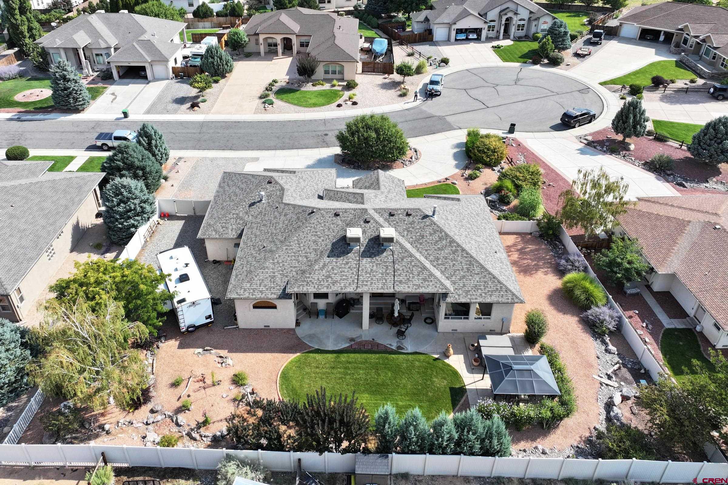 339 Canyon Rim Court Grand Junction, CO 81507 - Photo 5 of 40 an aerial view of a house with a swimming pool