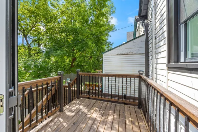 a view of backyard with green space