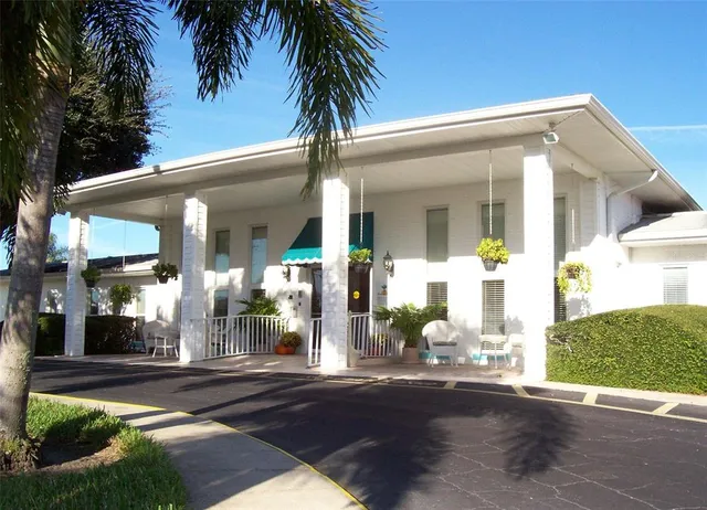 a view of a house with a outdoor space