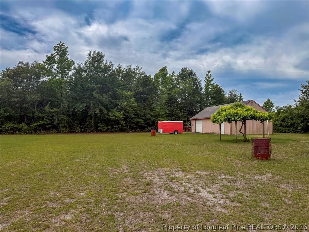 1308 Mac D Road Orrum, NC 28369 - Photo 27 of 32 a backyard of a house with lots of green space