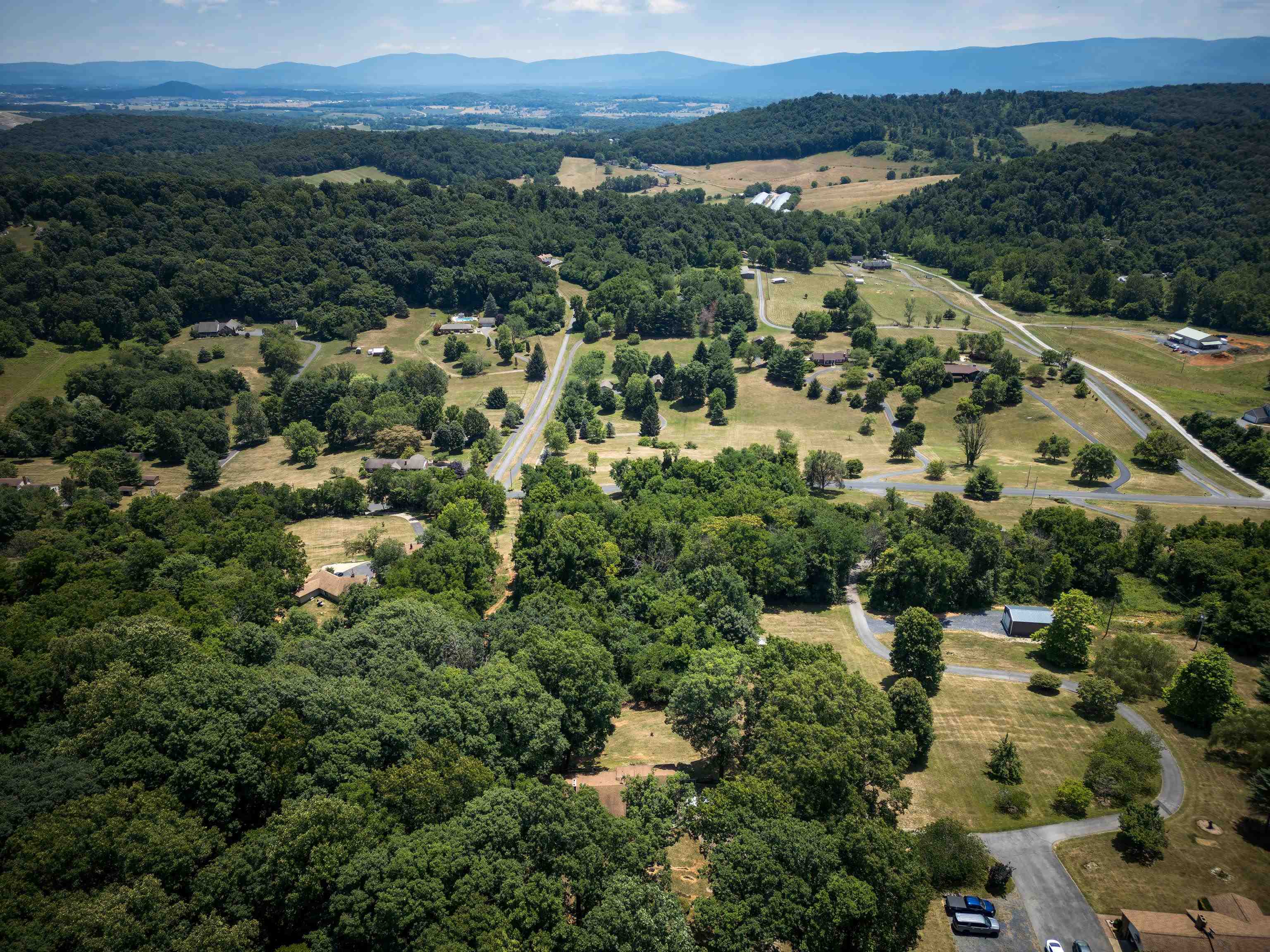 2059 Old Greenville Road Staunton, VA 24401 - Photo 59 of 60 an aerial view of a city with lots of residential buildings