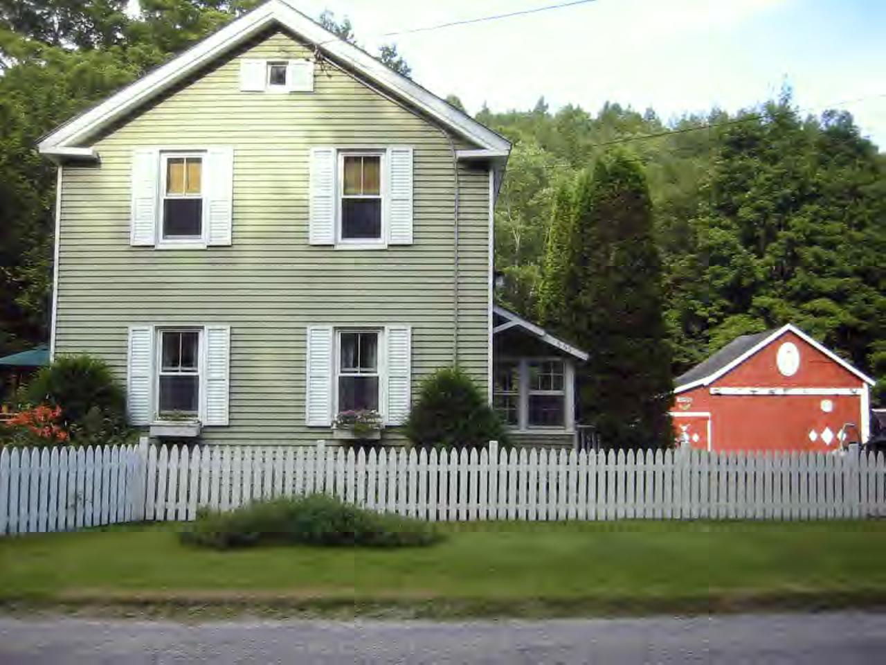 a front view of a house