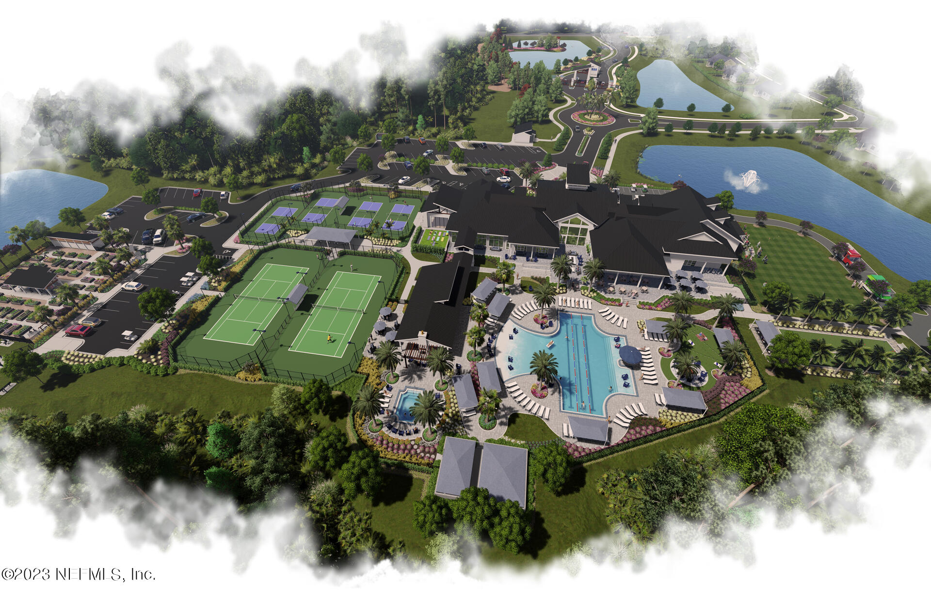 597 Continuum Loop Yulee, FL 32097 - Photo 22 of 23 an aerial view of a house with a garden